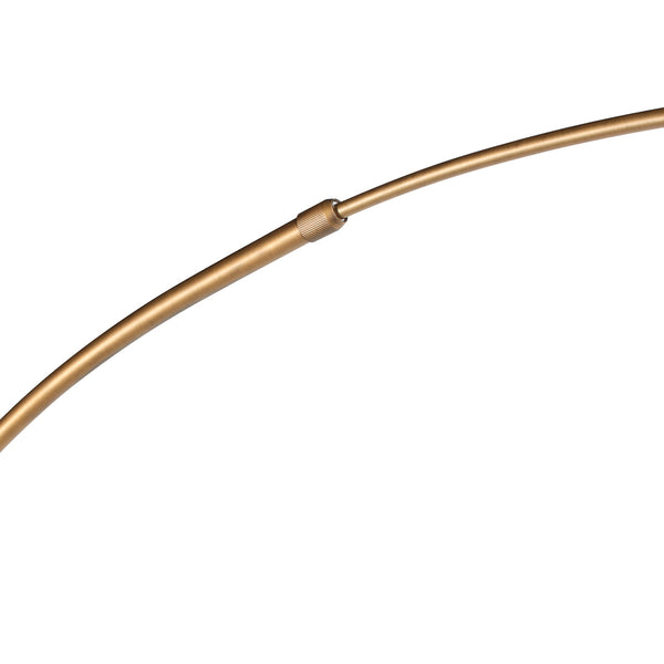 Bronskleurige Booglamp Sparkled Light 4309BR – Stijlvolle Verlichting met Bamboe Kap