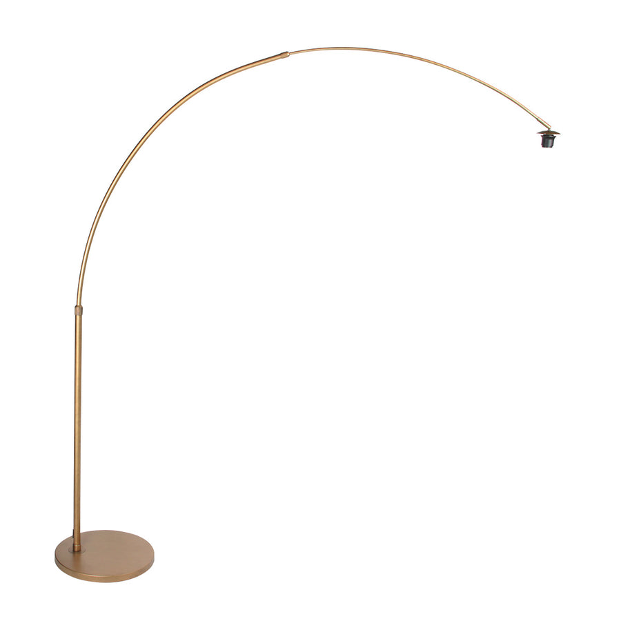 Bronskleurige Booglamp Sparkled Light 4309BR – Stijlvolle Verlichting met Bamboe Kap