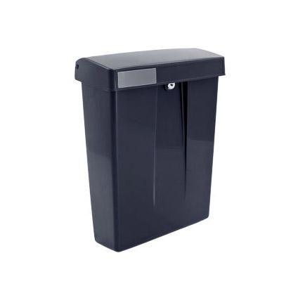 Postkast SUMMUS kunststof met slot (2 sleutels) Zwart RAL 9005