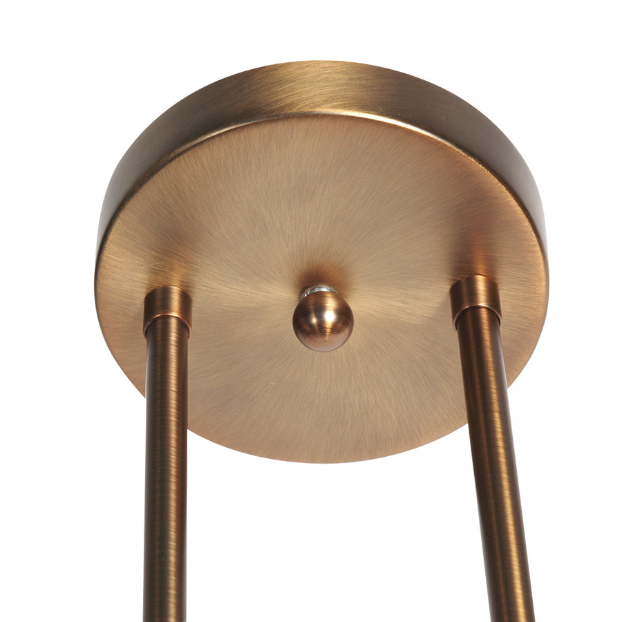 Anthea 4325BR – klassieke hanglamp met amberkleurig glas