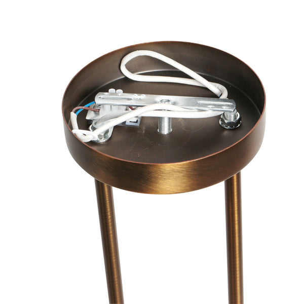 Anthea 4326BR – klassieke hanglamp met drie amberkleurige glazen