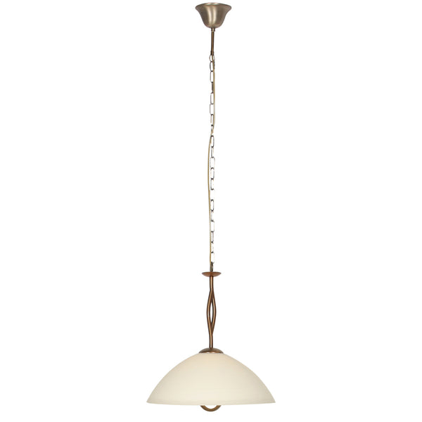 Anthea 4327BR – klassieke hanglamp met marmerlook glas