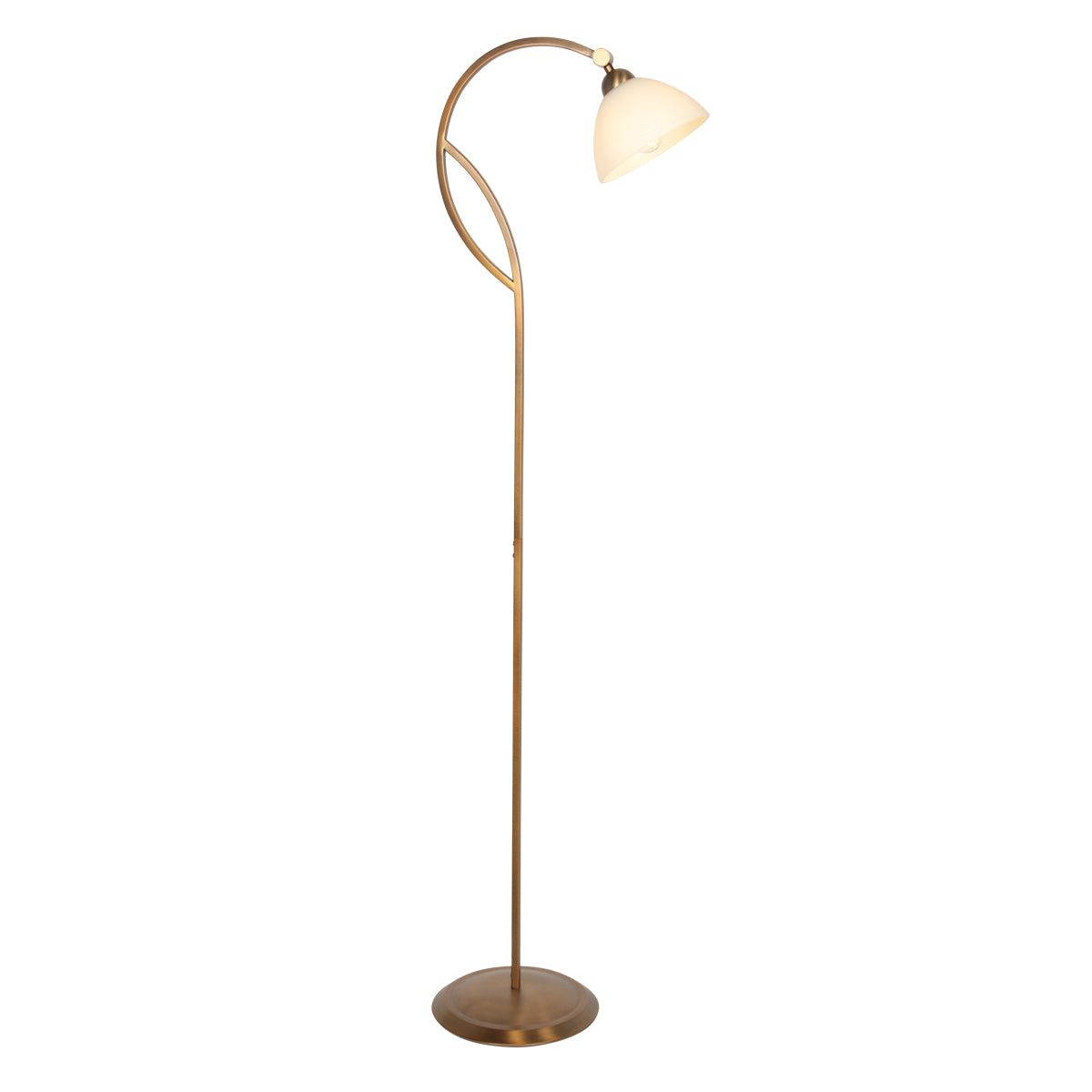 Anthea 4330BR – klassieke vloerlamp met marmerlook en voetschakelaar