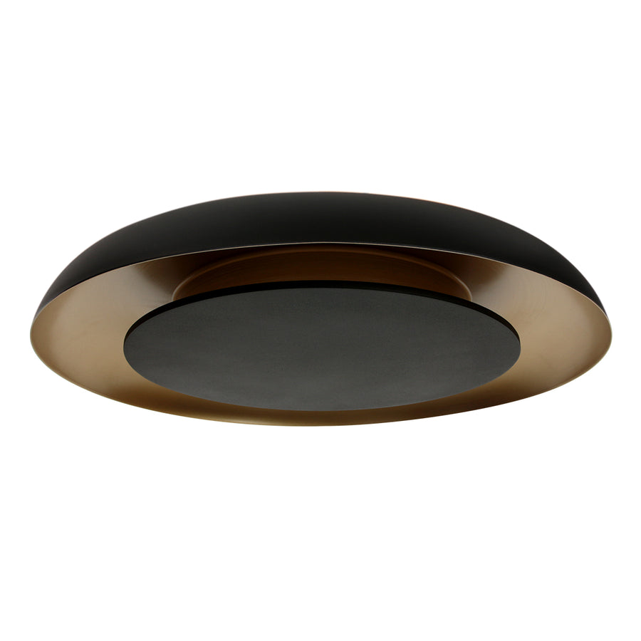 Golden Veil 4331ZW – zwarte plafondlamp met gouden gloed en dimbaar LED