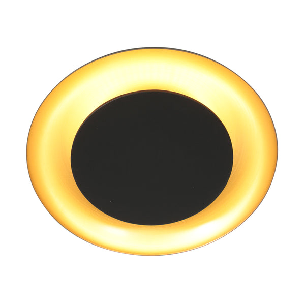 Golden Veil 4331ZW – zwarte plafondlamp met gouden gloed en dimbaar LED