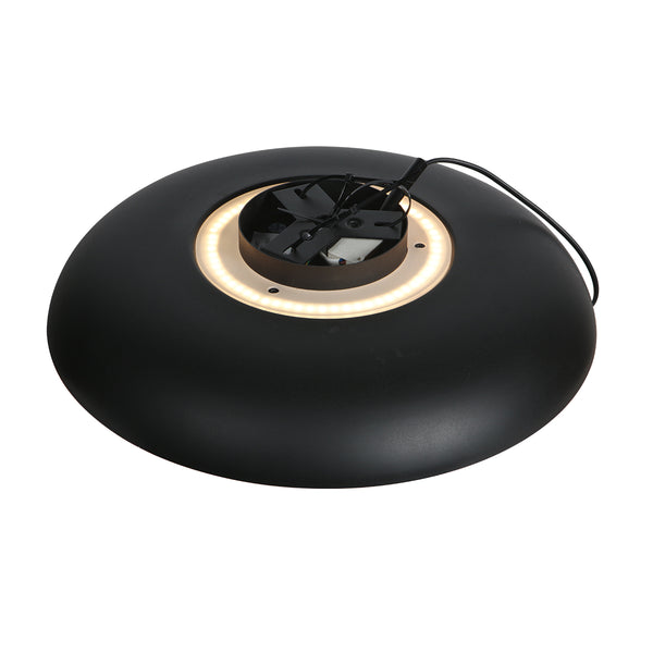 Golden Veil 4331ZW – zwarte plafondlamp met gouden gloed en dimbaar LED
