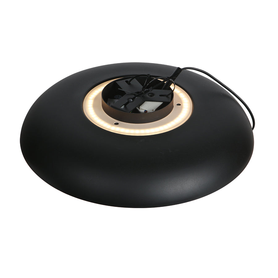 Golden Veil 4331ZW – zwarte plafondlamp met gouden gloed en dimbaar LED