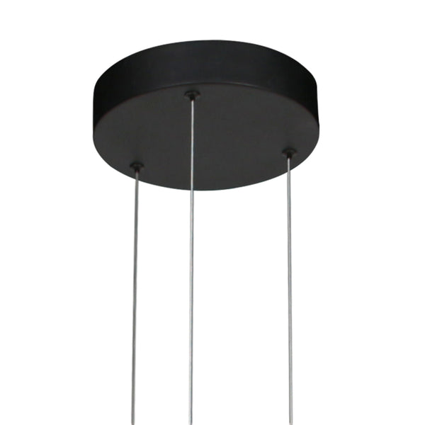Golden Veil 4332ZW – elegante zwarte hanglamp met gouden binnenzijde