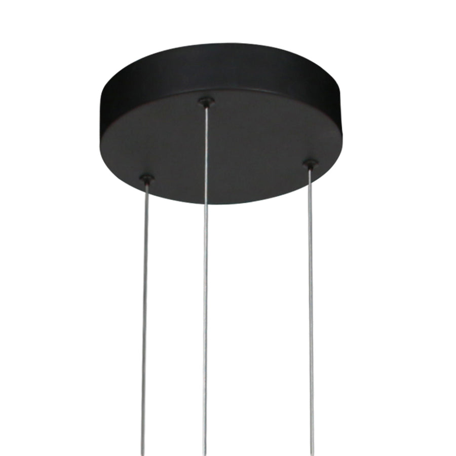 Golden Veil 4332ZW – elegante zwarte hanglamp met gouden binnenzijde
