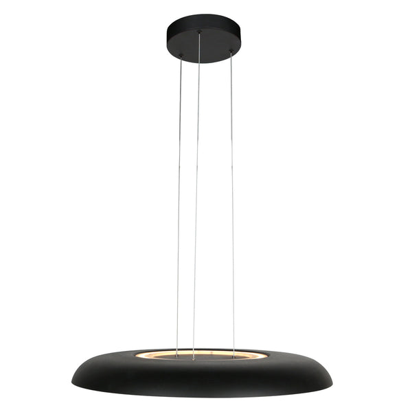 Golden Veil 4332ZW – elegante zwarte hanglamp met gouden binnenzijde