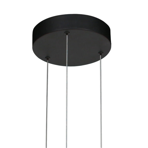 Golden Veil 4332ZW – elegante zwarte hanglamp met gouden binnenzijde