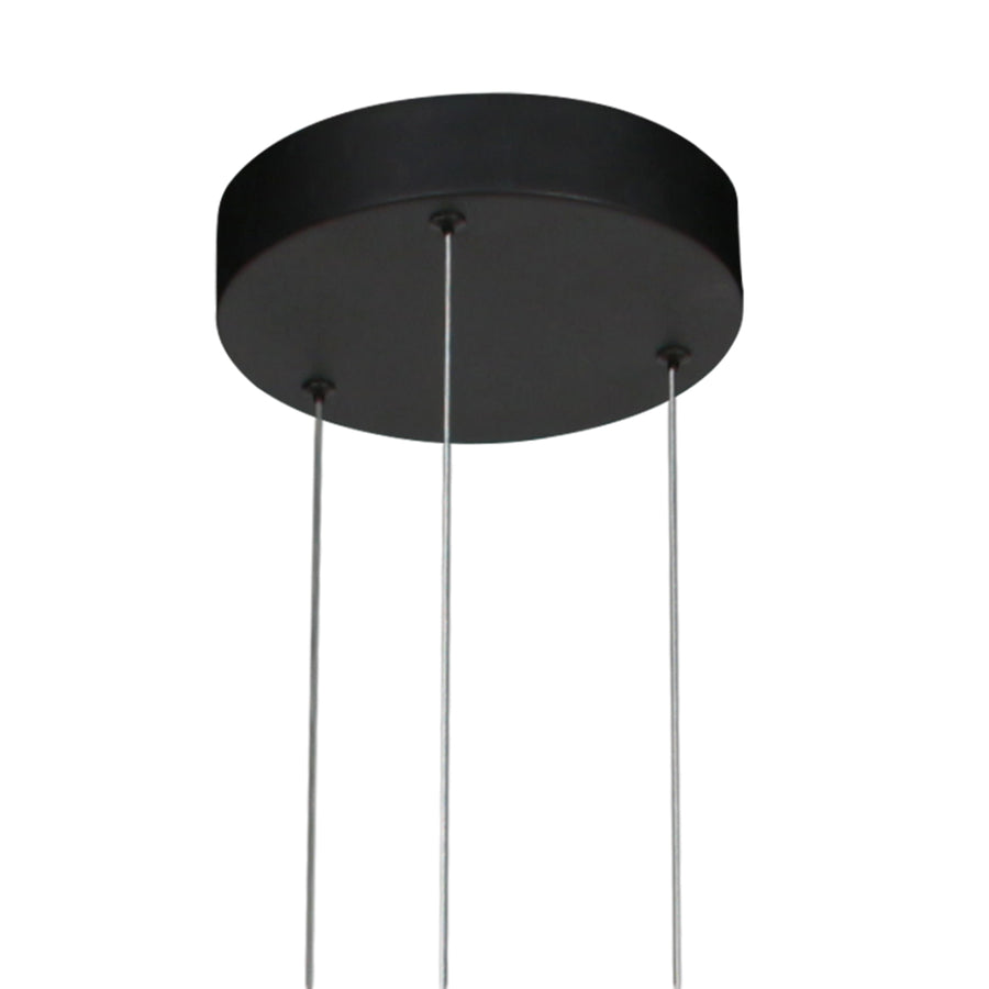 Golden Veil 4332ZW – elegante zwarte hanglamp met gouden binnenzijde