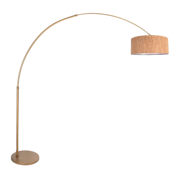 Sparkled Light 4335BR – boogvloerlamp in brons met stoere kap