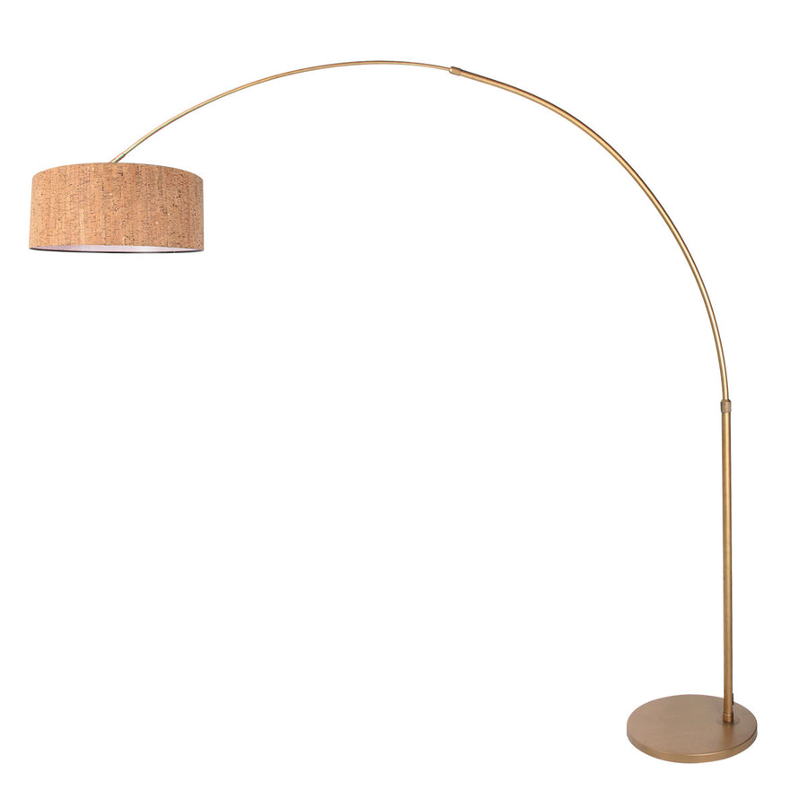 Sparkled Light 4335BR – boogvloerlamp in brons met stoere kap