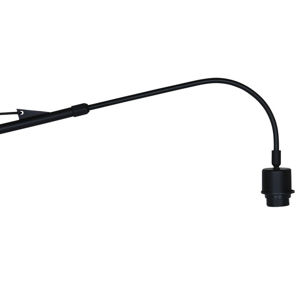 Elegant Classy 4336ZW wandlamp – zwart met kurken kap Ø50 cm