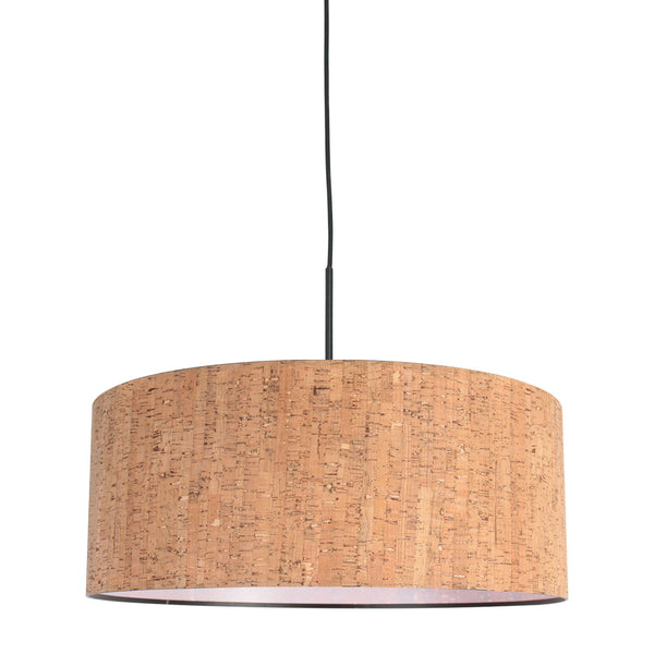 Sparkled Light 4337ZW hanglamp – zwart met natuurlijke kurken kap