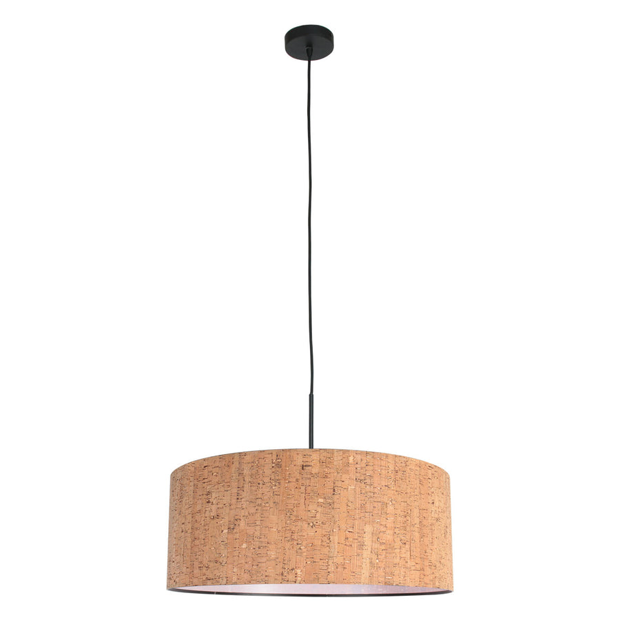Sparkled Light 4337ZW hanglamp – zwart met natuurlijke kurken kap