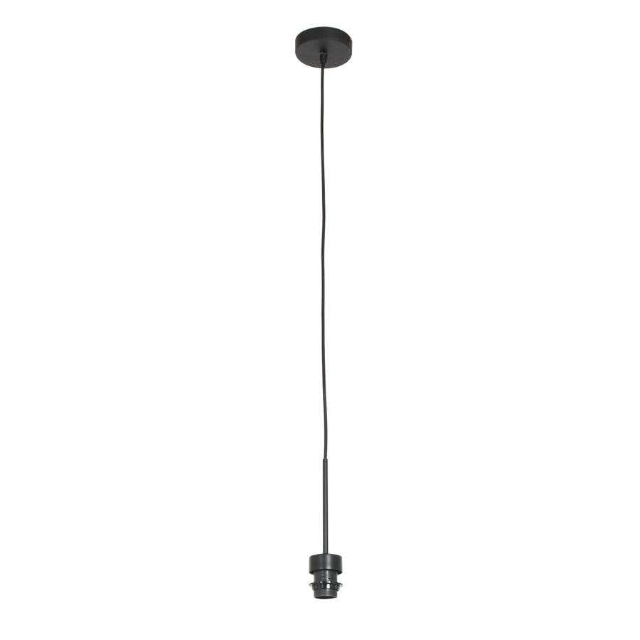 Sparkled Light 4337ZW hanglamp – zwart met natuurlijke kurken kap