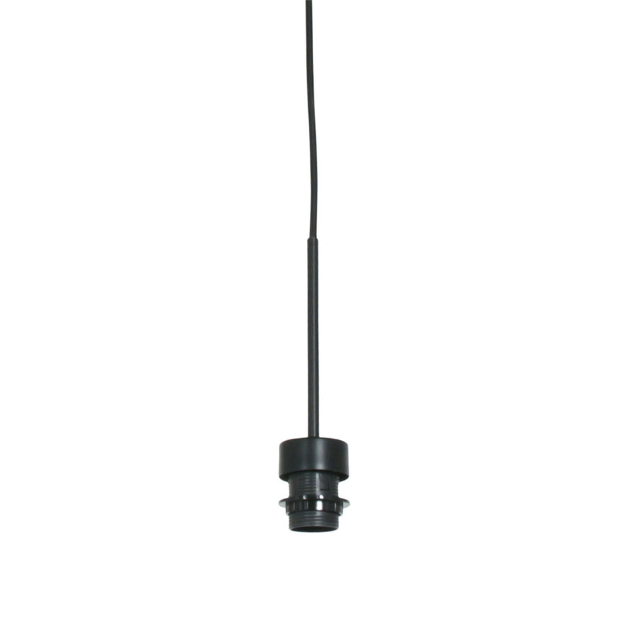 Sparkled Light 4337ZW hanglamp – zwart met natuurlijke kurken kap