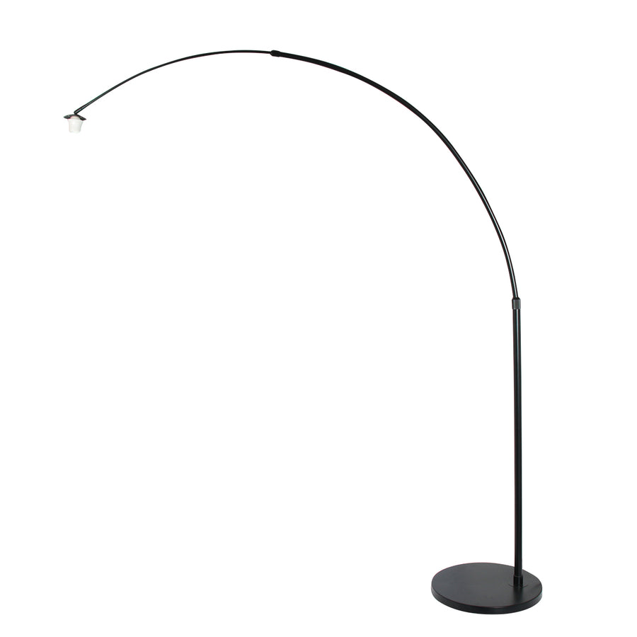 Sparkled Light 4342ZW booglamp – zwart met kurken kap Ø40 cm
