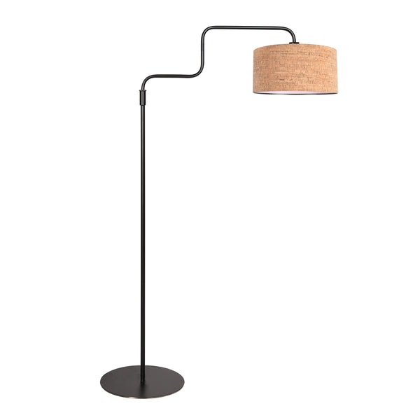 Bloeba 4347ZW vloerlamp met kurken kap voor warme sfeer