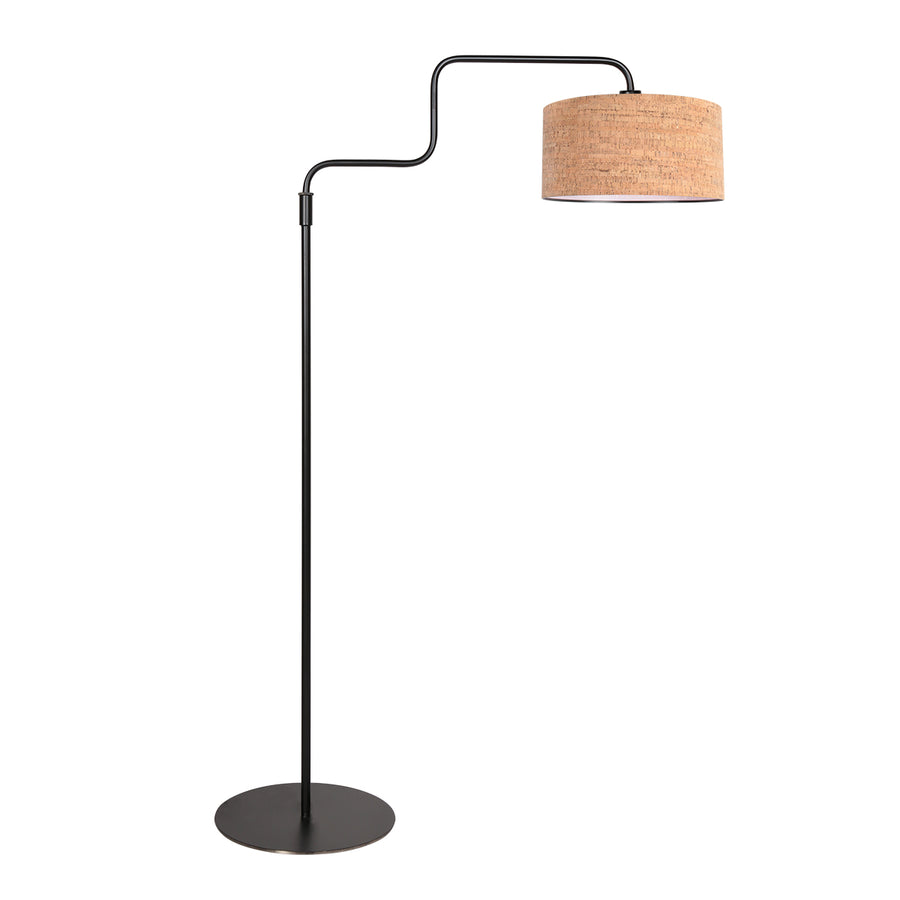 Bloeba 4347ZW vloerlamp met kurken kap voor warme sfeer