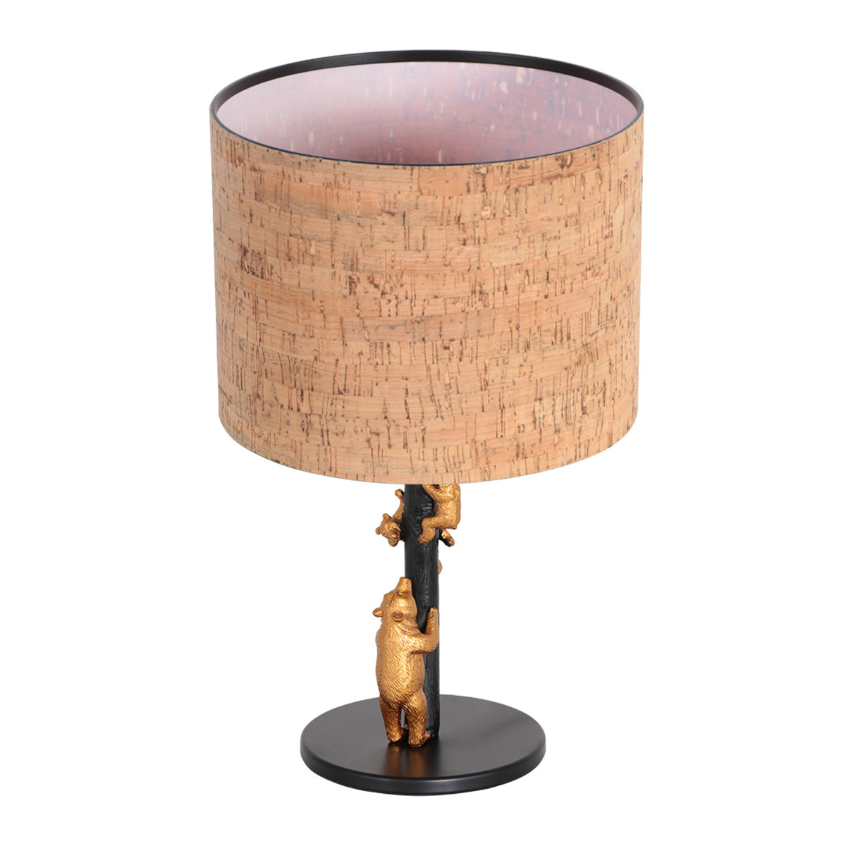 Tafellamp animaux 4354zw - speels design met kurken kap
