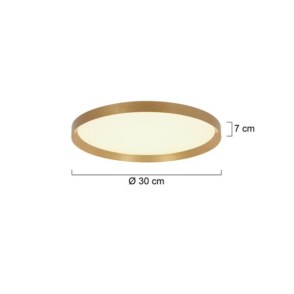 Plafondlamp Flady 4367GO goud Ø30 2000 Lumen