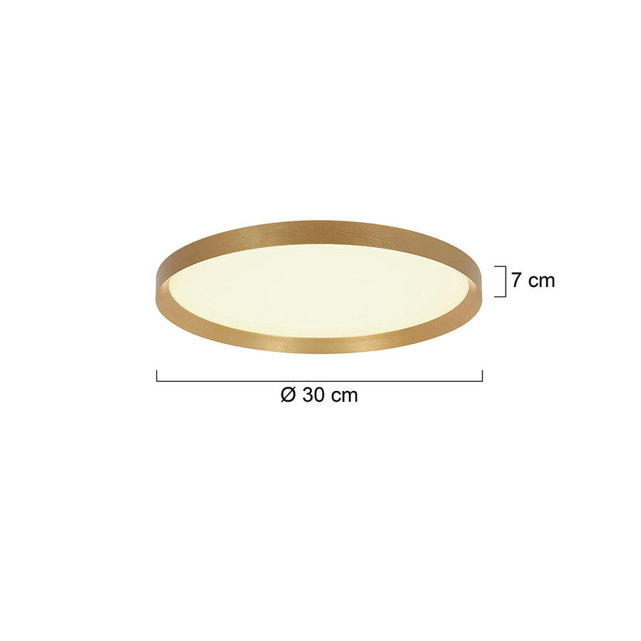 Plafondlamp Flady 4367GO goud Ø30 2000 Lumen