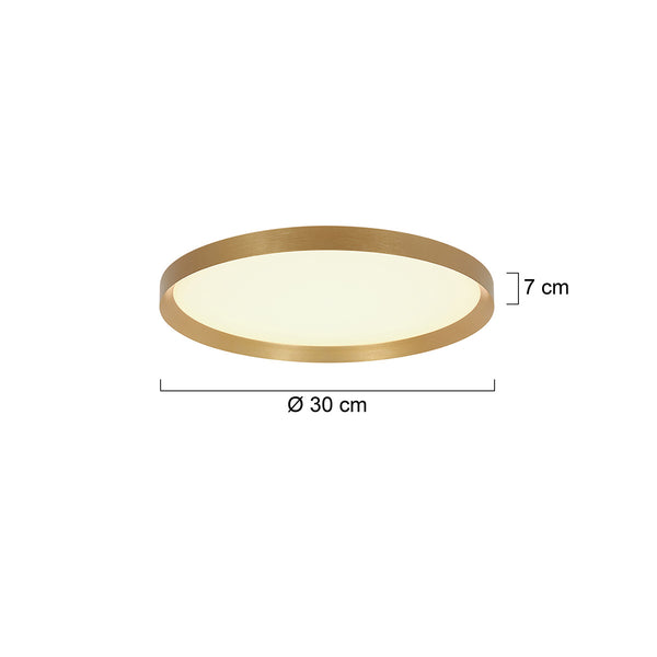 Plafondlamp Flady 4367GO goud Ø30 2000 Lumen