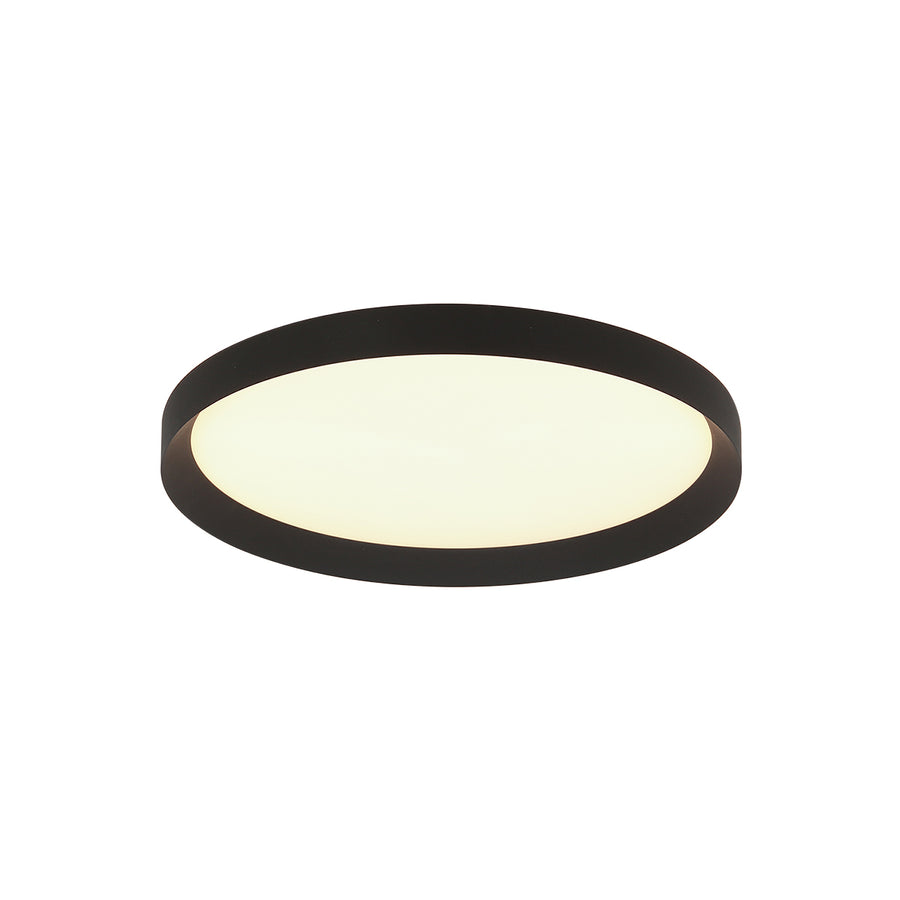 Plafondlamp Flady 4367ZW zwart Ø30 2000 Lumen