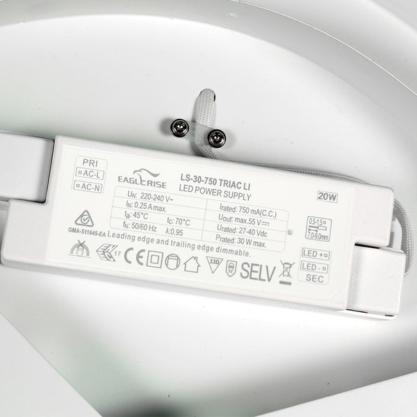 Plafondlamp Flady 4367ZW zwart Ø30 2000 Lumen