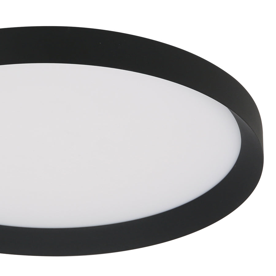 Plafondlamp Flady 4367ZW zwart Ø30 2000 Lumen
