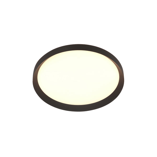 Plafondlamp Flady 4367ZW zwart Ø30 2000 Lumen
