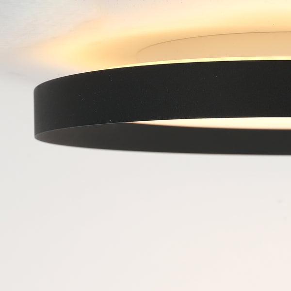 Plafondlamp Flady 4367ZW zwart Ø30 2000 Lumen