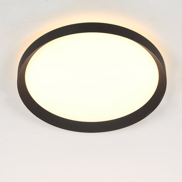 Plafondlamp Flady 4367ZW zwart Ø30 2000 Lumen