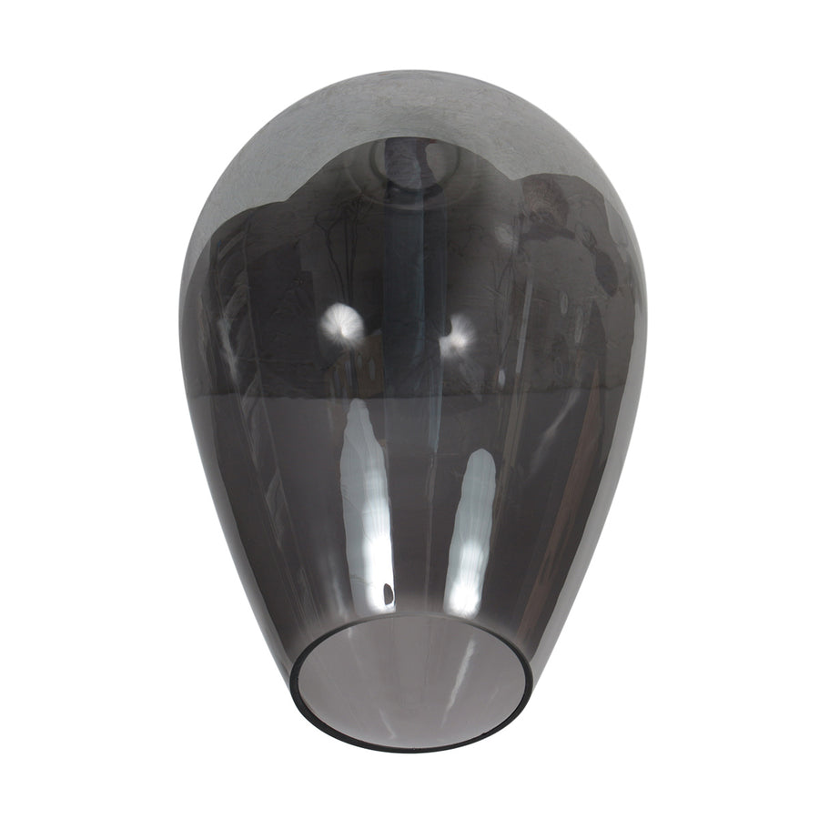 Plafondlamp drovia 4371zw met rookglas druppelvorm ø22,5 cm