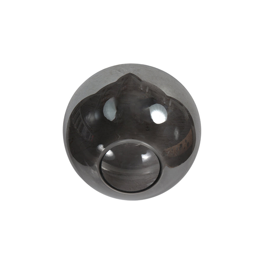 Plafondlamp sferio 4373zw met rookglas kap ø15 cm