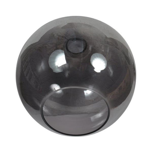 Plafondlamp sferio 4375zw met rookglas kap ø25 cm
