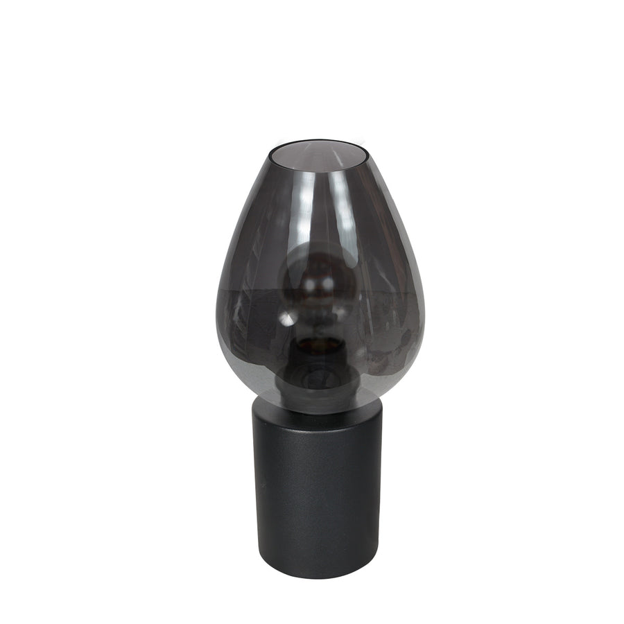 Tafellamp drovia 4378zw – stijlvol met smoke glas