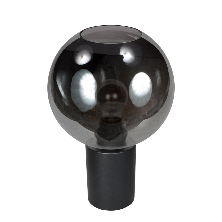Tafellamp sferio 4381zw met rookglas kap ø25 cm