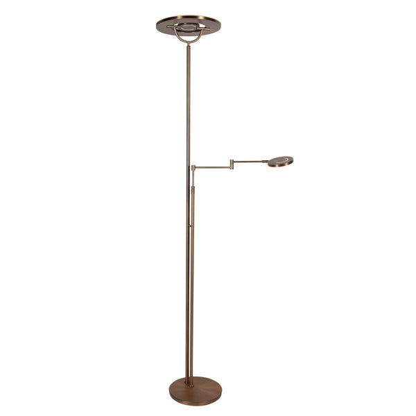 Bronzen vloerlamp soleil 2 4386br lichtkleur instelbaar