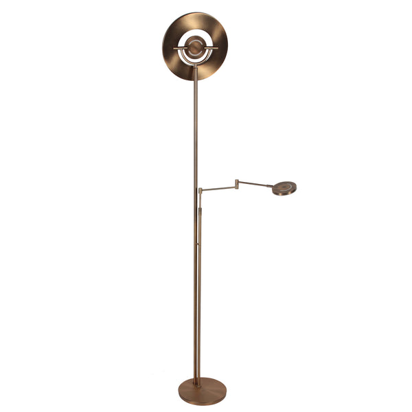 Bronzen vloerlamp soleil 2 4386br lichtkleur instelbaar