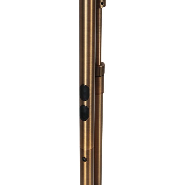 Bronzen vloerlamp soleil 2 4386br lichtkleur instelbaar