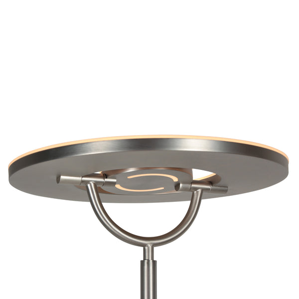 Staalkleurige vloerlamp 4386st - soleil 2 met 5 jaar garantie