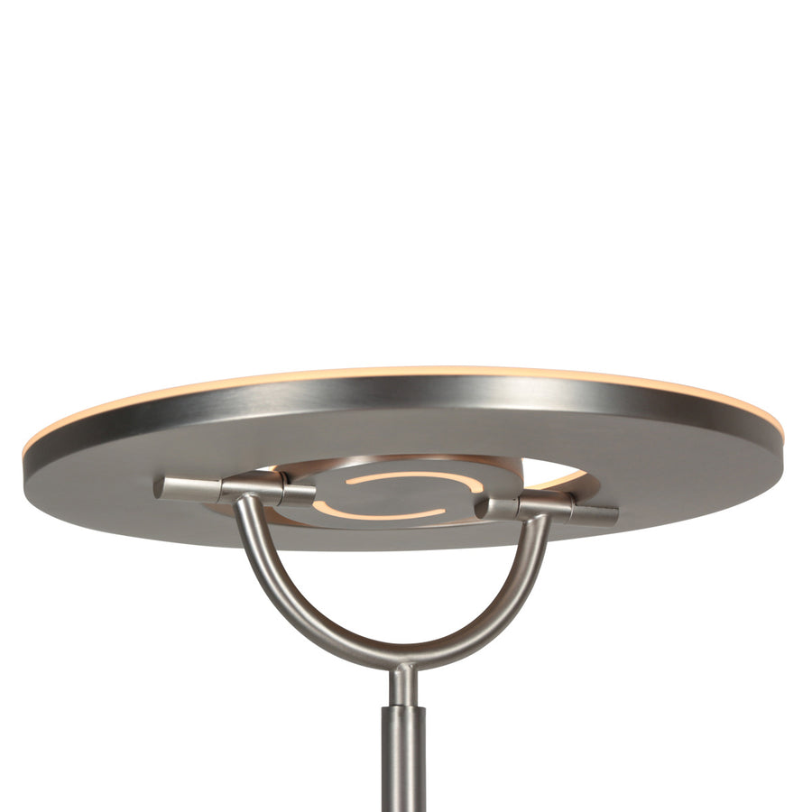 Staalkleurige vloerlamp 4386st - soleil 2 met 5 jaar garantie