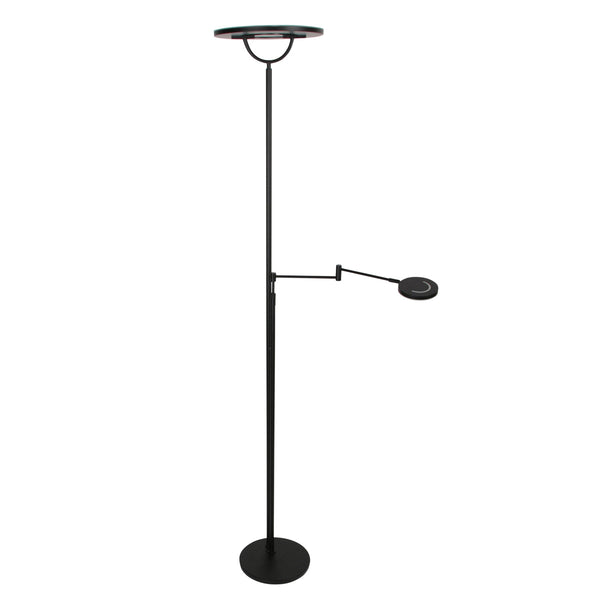 Zwarte vloerlamp soleil 2 4386zw met veel mogelijkheden