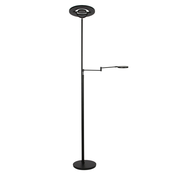 Zwarte vloerlamp soleil 2 4386zw met veel mogelijkheden