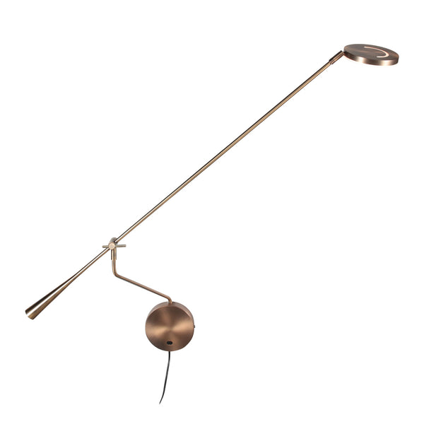 Soleil 2 4387br wandlamp met zwenkarm in brons