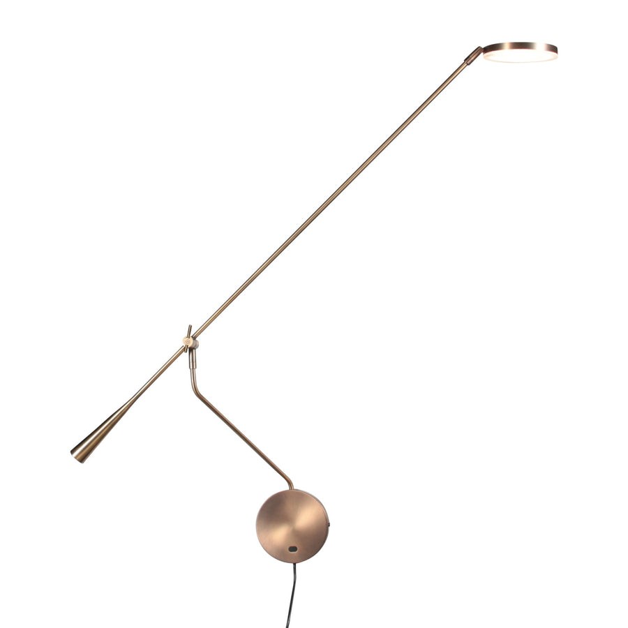 Soleil 2 4387br wandlamp met zwenkarm in brons